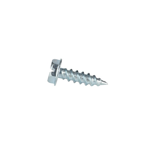 TP-10516X3/4TP500 - #10 (5/16" Hex) X 3/4" Hex Washer Head Slot Sharp Point Tapping Screw Zinc Plated