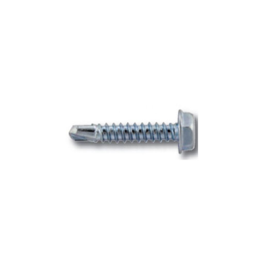 TP-10X1DP500 - Hex Washer Head Self Drill Screw Zinc Plated #10 X 1" (Jar of 500)