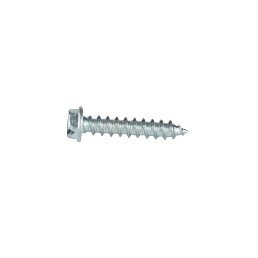 TP-10X1TP100 - #10 (1/4" Hex) X 1" Hex Washer Head Slot Sharp Point Tapping Screw Zinc Plated