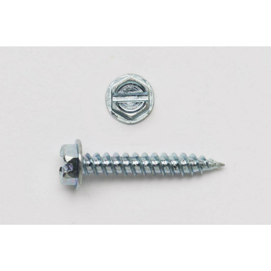 TP-10X3/4A500 - Hex Washer Head Tapping Screw Zinc # 10 X 3/4" (Jar of 500)