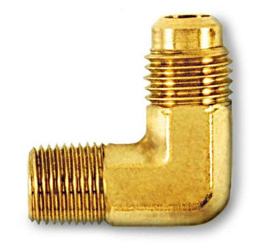 TP-1819 -1/4" M. Flare Access x 1/8" MPT Elbow Body, TP-2250 Brass Wrench Cap and Valve Core, MPT End Can Accom. 1/4" OD Tube