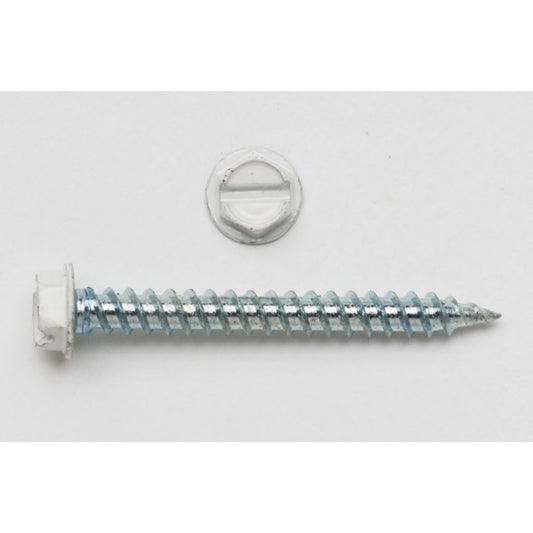 TP-8x2TPW250 - #8 x 2" Hex Washer White Head Register Screw (250 Pack)