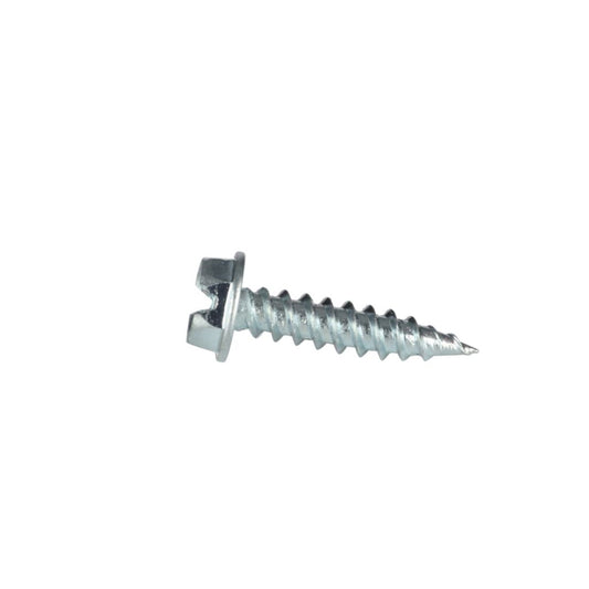 TP-8X3/4TPB - #8 (1/4" Hex) X 3/4" Hex Washer Head Slotted Sprint Point Screw Zinc Plated