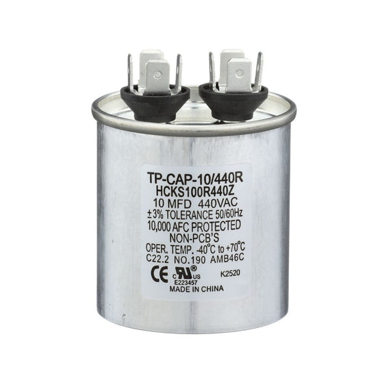 TP-CAP-10/440R - Round Run Capacitor 10 MFD 44 0VAC