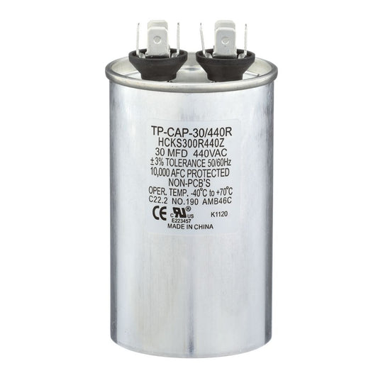 TP-CAP-30/440R - Round Run Capacitor 30 MFD 440 VAC