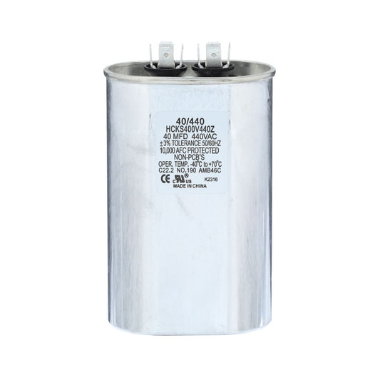 TP-CAP-40/440 - Oval Run Capacitor 40 MFD 440VAC