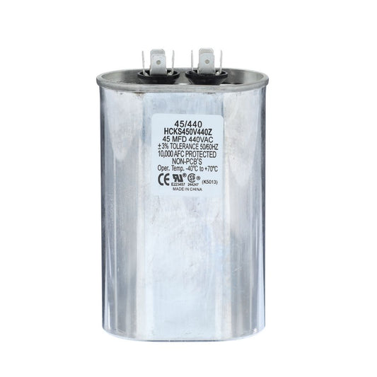 TP-CAP-45/440 - Oval Run Capacitor 45 MFD 440 VAC