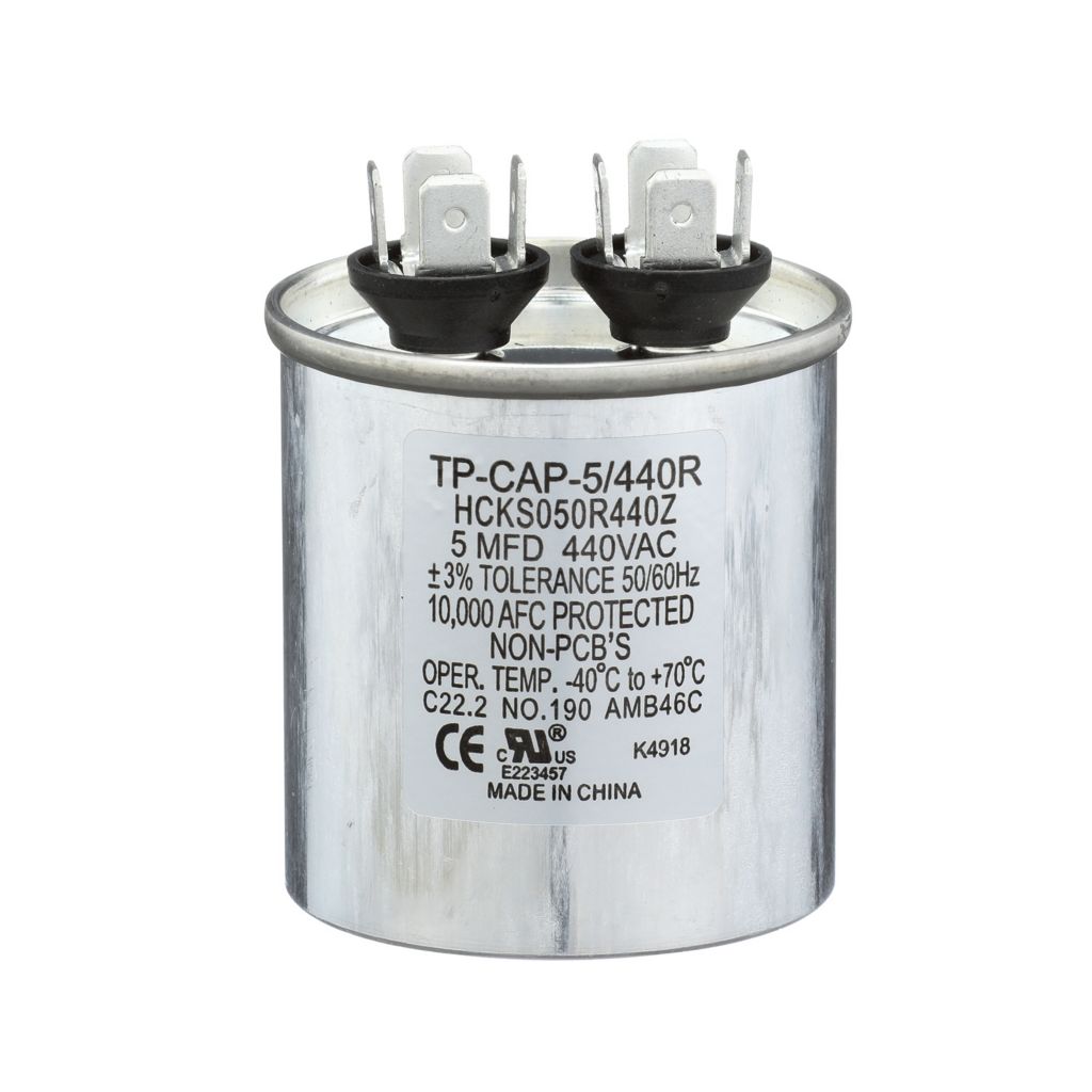 TP-CAP-5/440R - Round Run Capacitor 5 MFD 440 VAC