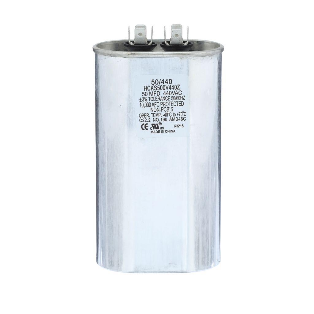 TP-CAP-50/440 - Oval Run Capacitor 50 MFD 440 VAC