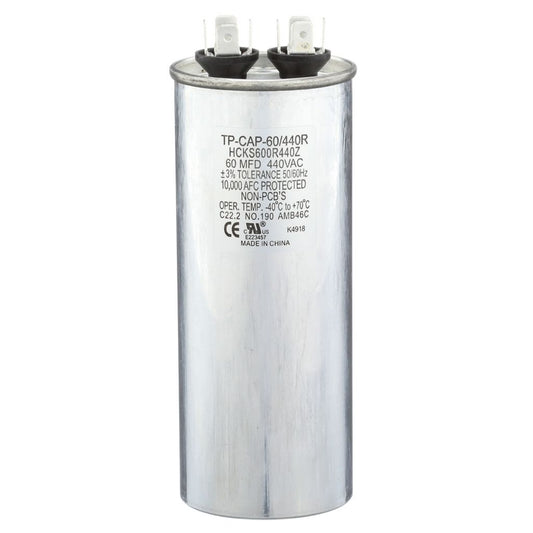 TP-CAP-60/440R - Round Run Capacitor 60 MFD 440 VAC