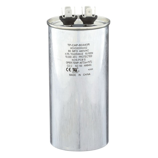 TP-CAP-80/440R - Round Run Capacitor 80 MFD 440 VAC