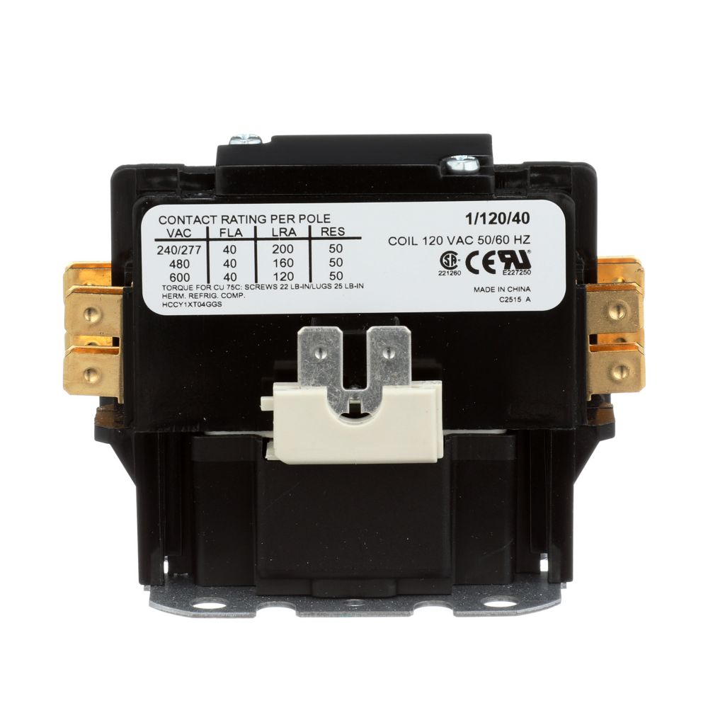 TP-CON-1/120/40 - 1 Pole - 120V - 40 Amp Contactor