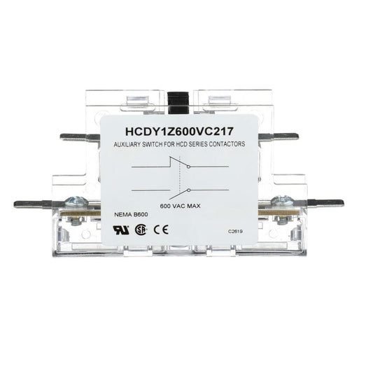 TP-CON-AUX600V-1D - 1NO/1NC AUX SWITCH FOR HCD SERIES CONTACTOR