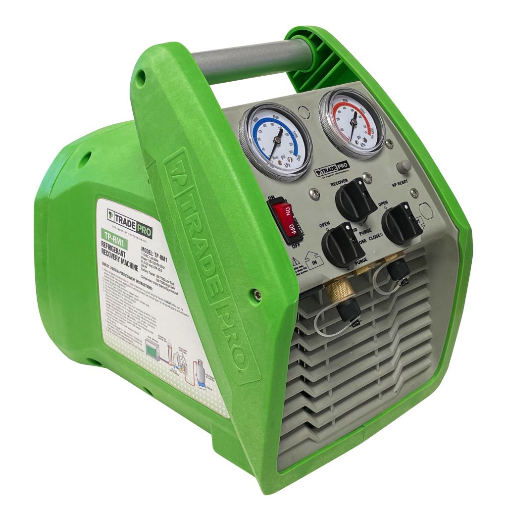 TP-RM1 - Refrigerant Recovery Machine, Lightweight 19lb machine, 3/4 HP, 110- 120 VAC, 50/60Hz